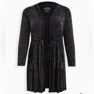 Torrid size 4 Super Soft Anorak Hooded Cinch Waist